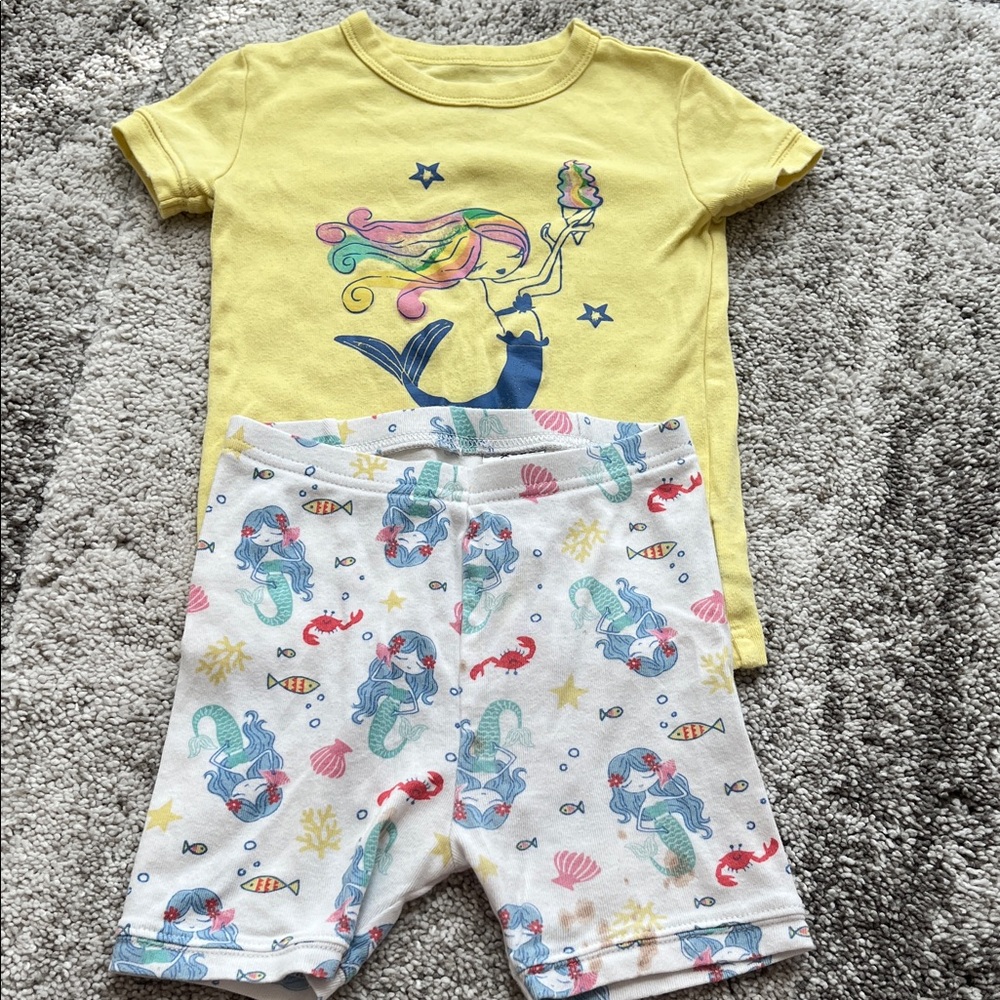 GAP Kids Yellow Mermaid Pajama Set